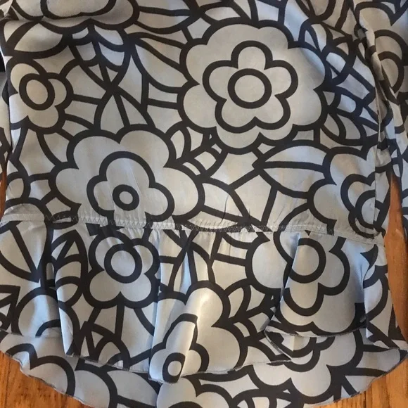 Moschino Printed Silk Blouse - Picture 3 of 9